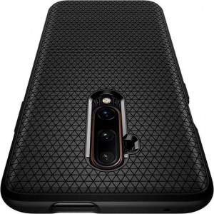 Hoesje OnePlus 7T Pro - Spigen Liquid Air Case - Zwart