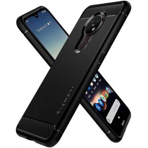 Hoesje Nokia 6.2/7.2  - Spigen Rugged Armor Case  - Zwart