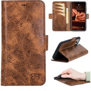 Bouletta - iPhone 11 - BookCase - Vegetal Brown