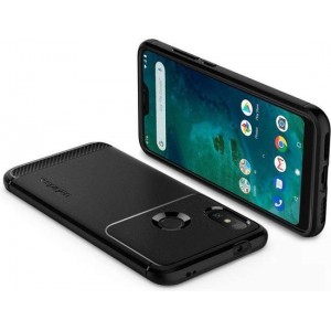 Hoesje Xiaomi Mi A2 Lite - Spigen Rugged Armor Case - Zwart