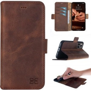 Bouletta iPhone 11 Pro Max Leder Book- WalletCase Vintage Brown