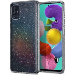 Hoesje Samsung Galaxy A71 - Spigen Liquid Crystal Glitter Case - Doorzichtig/Transparant