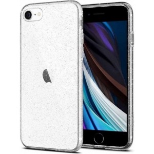 Hoesje Apple iPhone SE (2020) - Spigen Liquid Crystal Glitter Case - Doorzichtig/Transparant