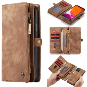 2 in 1 Leren Wallet + Case - iPhone 11 Pro 5.8 inch - Bruin - Caseme