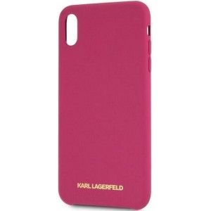 Karl Lagerfeld Silicone Case - Apple iPhone XS Max (6.5") - Fuchsia