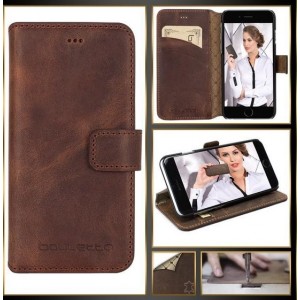 Bouletta Lederen Apple iPhone 7/8 Plus Hoesje - BookCase - Antic Brown