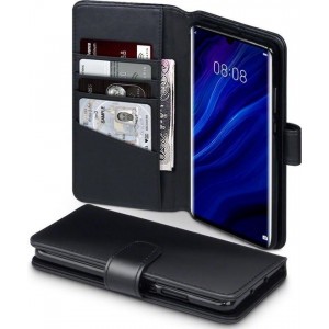 Huawei P30 Pro New Edition/P30 Pro Bookcase hoesje - CaseBoutique - Effen Zwart - Leer