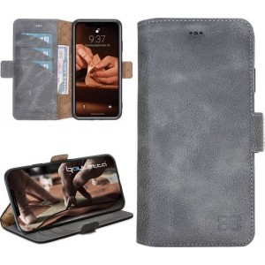 Bouletta Lederen Apple iPhone Xr Hoesje - BookCase - Antic Grey