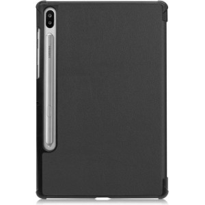 Xiper - Samsung Galaxy Tab S6 Smart Tri-Fold Case - Zwart