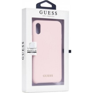 Guess backcover hoesje Silicone Apple iPhone X-Xs Roze - Smart