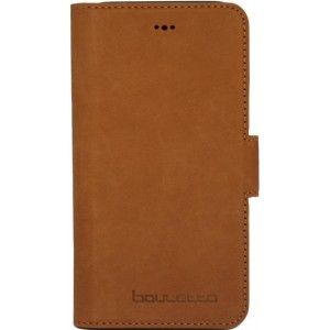 Bouletta Lederen Apple iPhone X / Xs Hoesje - BookCase - Suede Brown