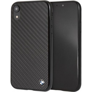 BMW Carbon Fiber TPU hybride hoesje voor iPhone Xr - zwart