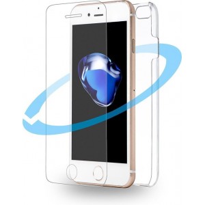 Azuri 360 graden hoesje - Voor Apple iPhone 7 en Apple iPhone 8 - Transparant