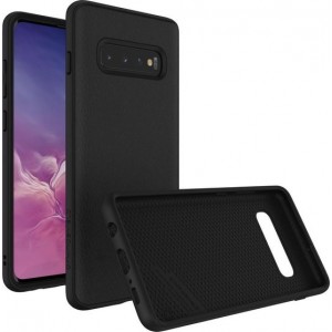 RhinoShield SolidSuit Black Leather Samsung Galaxy S10 Plus Hoesje