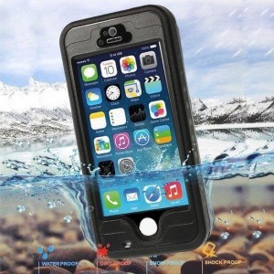 GadgetBay Waterdicht Hoesje iPhone 5 5s SE Waterproof hardcase - IP68 - Zwart
