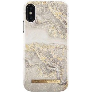 iDeal of Sweden iPhone XS/X Fashion Back Case Sparkle Greige Marble