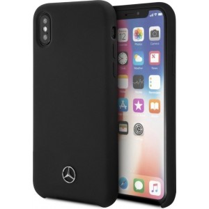 Mercedes-Benz Zwart Silicone Case Hoesje voor iPhone X / Xs