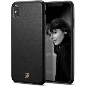 Spigen La Manon Calin Apple iPhone Xs Max Hoesje - Zwart