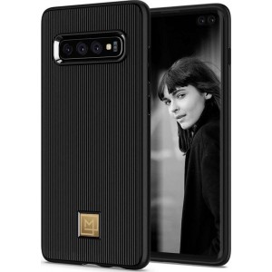 Spigen La Manon Classy Samsung Galaxy S10 Plus Hoesje Zwart