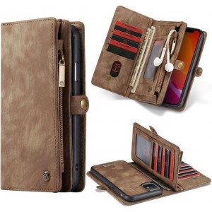 CASEME Apple iPhone 11 Vintage Portemonnee Hoesje - Bruin