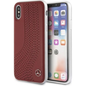 iPhone Xs/X hoesje - Mercedes-Benz - Rood - Leer