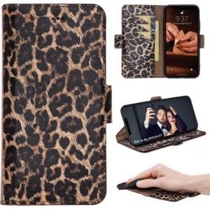 Bouletta - Echt leer Cover iPhone 11 Book- WalletCase Panther