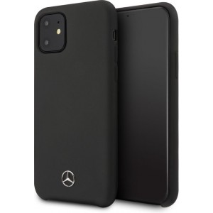 Original Mercedes-Benz Backcover voor de Apple iPhone 11 - Zwart - Hoogwaardige soft touch feeling