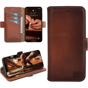 Bouletta - iPhone 12 Pro Max - Lederen BookCase - Burned Cognac