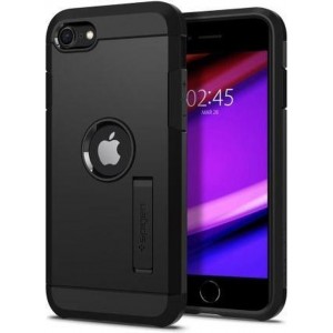 Spigen Tough Armor Apple iPhone SE (2020) Hoesje - Zwart