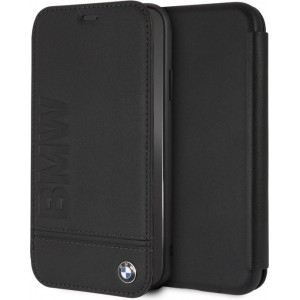 iPhone XR Bookcase hoesje - BMW - Effen Zwart - Leer