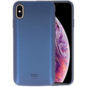 Battery Case voor iPhone XS Max 5000 mAh Audio Blauw