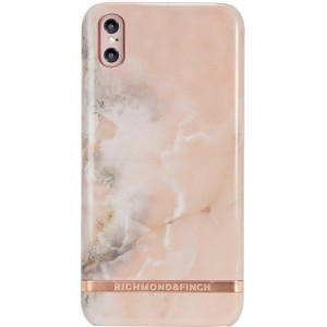 Richmond & Finch Pink Marble - Rose Gold details for iPhone X pink