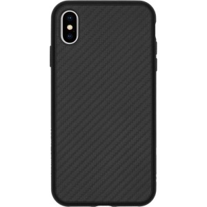 RhinoShield SolidSuit Backcover iPhone Xs Max hoesje - Carbon Fiber Black