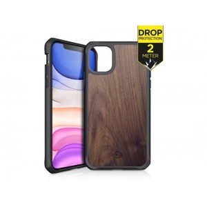 ITSKINS Level 2 HybridFusion for Apple iPhone 11 Dark Wood