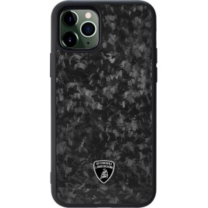 Lamborghini Apple iPhone 11 Pro Max Zwart Backcover hoesje Lambo Sport - Carbon Fiber