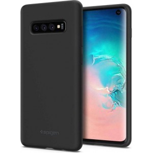 Spigen Silicone Fit Samsung Galaxy S10 Hoesje - Zwart