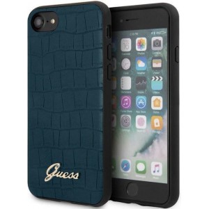 Guess Crocodile Hard Case voor Apple iPhone 7/8/SE (2020) - Blauw