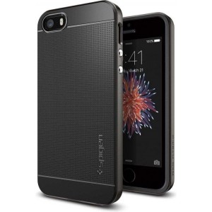 Spigen Neo Hybrid Apple iPhone SE Hoesje - Gunmetal