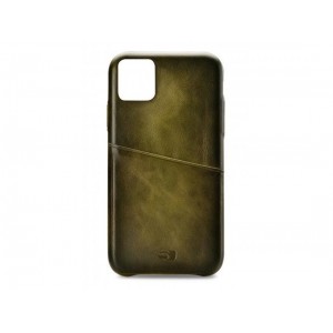 Senza Desire Leather Cover with Card Slot Apple iPhone 11 Pro Max Burned Olive