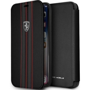 Ferrari Off Track PU Leren Case - Apple iPhone X / XS (5.8") - Zwart