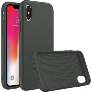 RhinoShield SolidSuit Microfiber iPhone XS Hoesje Zwart