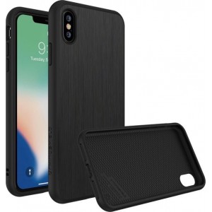 RhinoShield SolidSuit iPhone XS Max Hoesje Brushed Steel