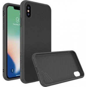 RhinoShield SolidSuit Microfiber iPhone XS Max Hoesje Zwart