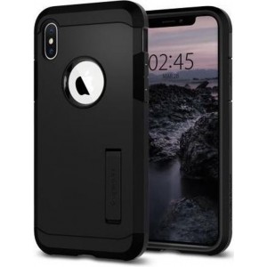 Spigen Tough Armor Apple iPhone XS Hoesje - Zwart