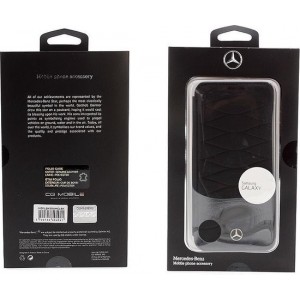 Mercedes-Benz Book Case Zwart - Classic - Leer - Galaxy S8 - Modern