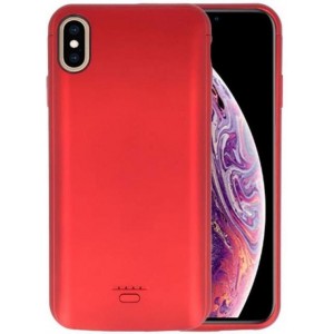 Battery Case voor iPhone XS Max 5000 mAh Audio Rood