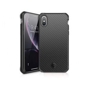 ITSkins Level 2 Hybrid Edge cover - black piano - for iPhone Xr