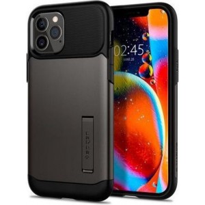 Spigen Slim Armor Apple iPhone 12 / 12 Pro Hoesje - Gunmetal