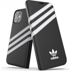 Adidas - iPhone 12 mini Hoesje - 3-Stripes Book Case Zwart