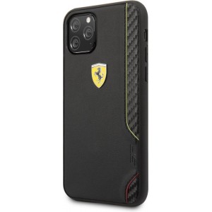 Ferrari  PU Rubber Soft Case voor iPhone 11 Pro - zwart